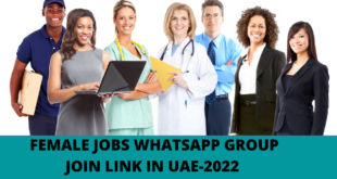 FEMALE JOBS WHATSAPP GROUP JOIN LINK IN UAE