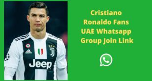 Cristiano Ronaldo Fans UAE Whatsapp Group Join Link