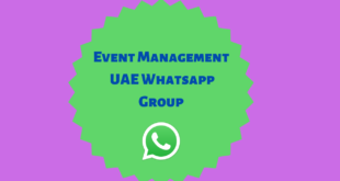 Join Event Management UAE WhatsApp Group