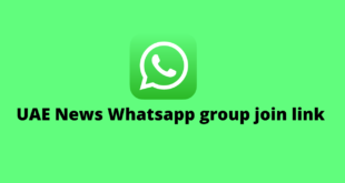 UAE News WhatsApp group join link