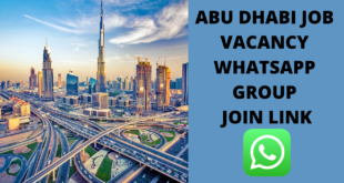 ABU DHABI JOB VACANCY