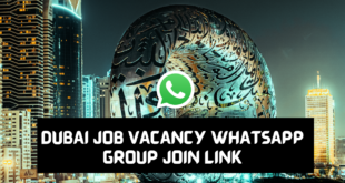 DUBAI JOB WHATSAPP GROUP